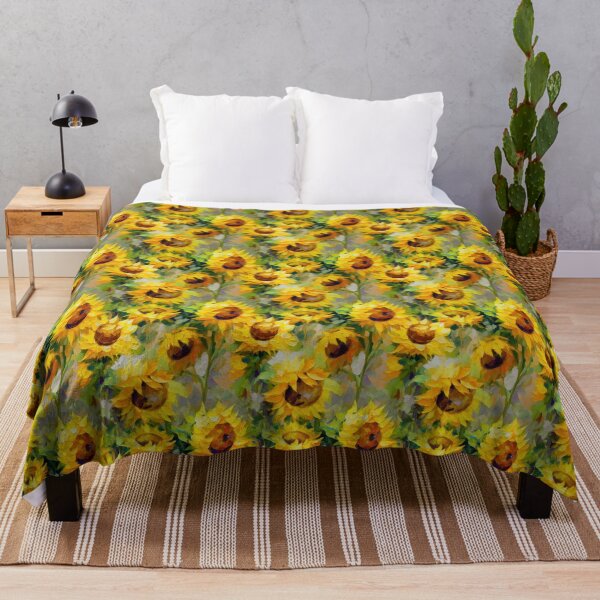 Item preview, Sunflower Tile 12: Golden Orb of Summer Joy in Towering Petals of Radiance designed and sold by TheBrainArt.
