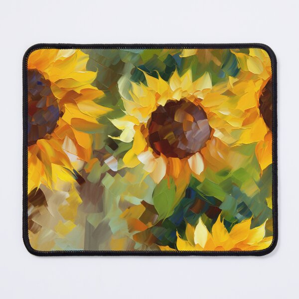 Item preview, Sunflower Tile 13: Golden Orb of Summer Joy in Towering Petals of Radiance designed and sold by TheBrainArt.