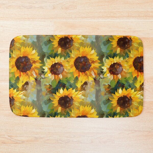 Item preview, Sunflower Tile 13: Golden Orb of Summer Joy in Towering Petals of Radiance designed and sold by TheBrainArt.