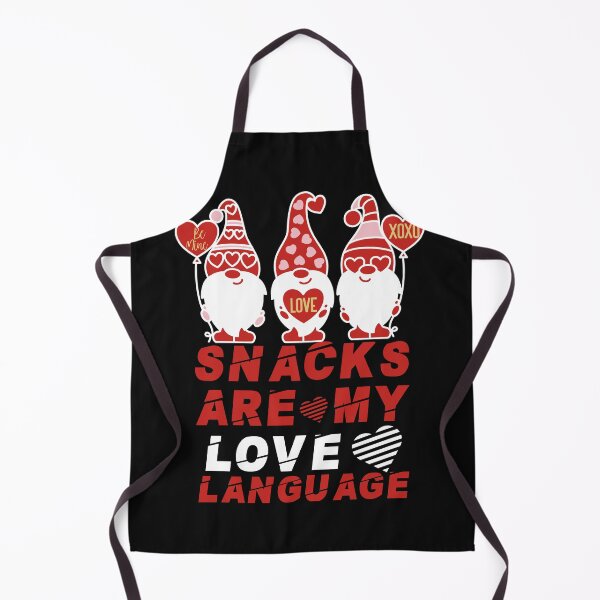 Item preview, Snacks Are My Love Language Funny Gnome Valentines Day with hearts designed and sold by Empiredesigner3.