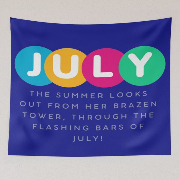 Item preview, July, The Summer looks out from her Brazen Tower! designed and sold by Kimmi graphics.