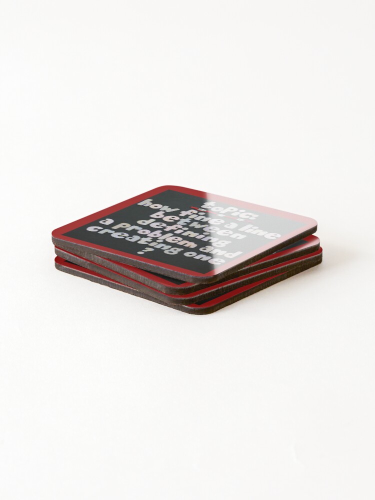 Thumbnail 4 of 5, Coasters (Set of 4), Topic: Problem Defining/Creating designed and sold by prunellaparsnip.