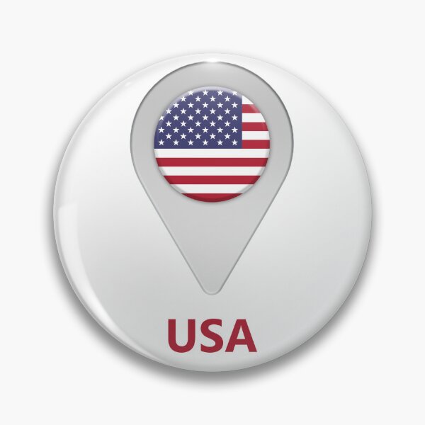 Item preview, USA flag location icon designed and sold by Nick249.