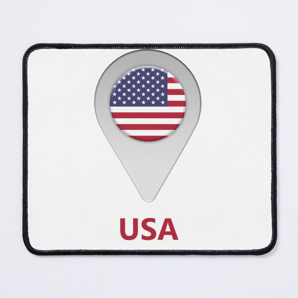 Item preview, USA flag location icon designed and sold by Nick249.