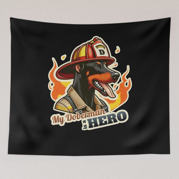 Item preview, Fireman Doberman designed and sold by ThisDress.