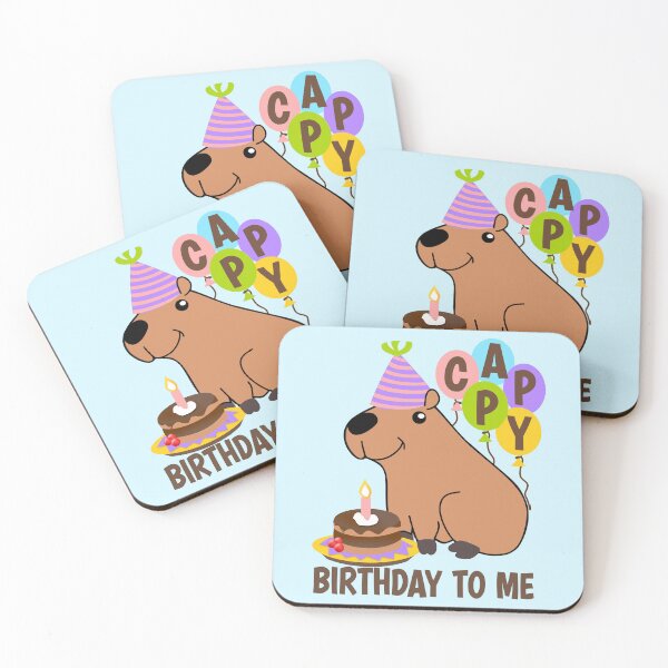 Item preview, Capybara birthdays, designed and sold by giftfromheart.