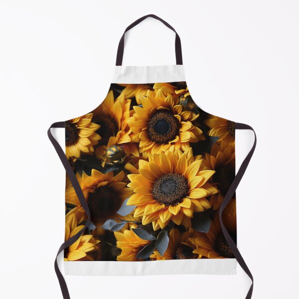 Item preview, Sunflower Tile 14: Golden Orb of Summer Joy in Towering Petals of Radiance designed and sold by TheBrainArt.