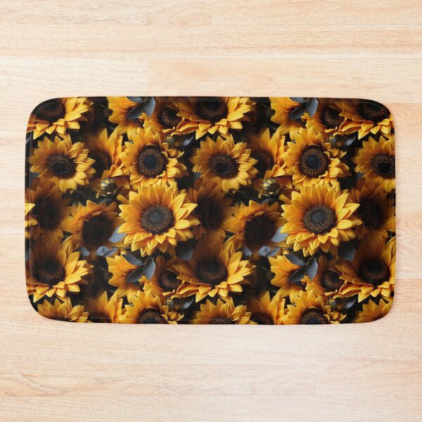 Item preview, Sunflower Tile 14: Golden Orb of Summer Joy in Towering Petals of Radiance designed and sold by TheBrainArt.