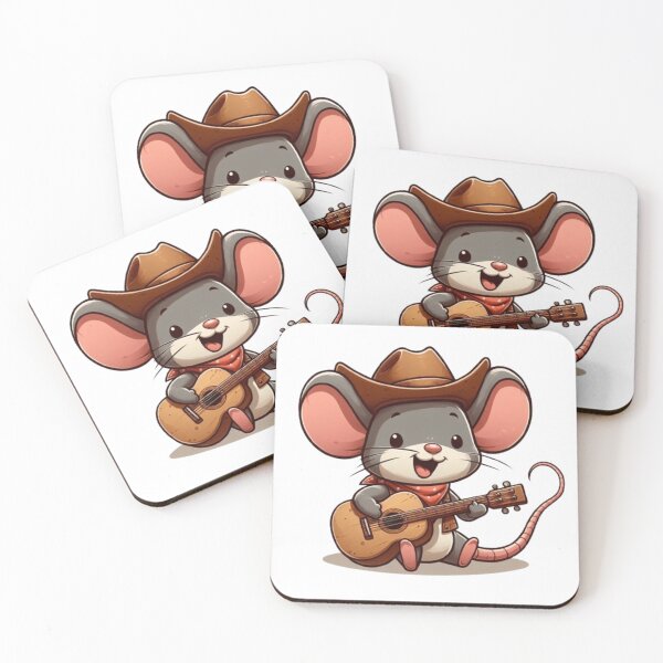 Item preview, Cute mouse playing guitar  designed and sold by Culmika.