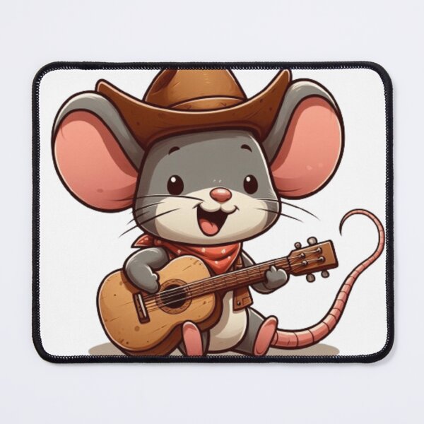Item preview, Cute mouse playing guitar designed and sold by Culmika.