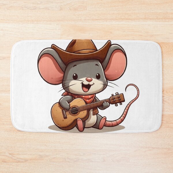 Item preview, Cute mouse playing guitar  designed and sold by Culmika.
