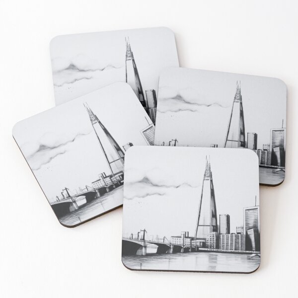 Item preview, "The Shard and Tower Bridge Skyline,"   designed and sold by Frame of Mind .