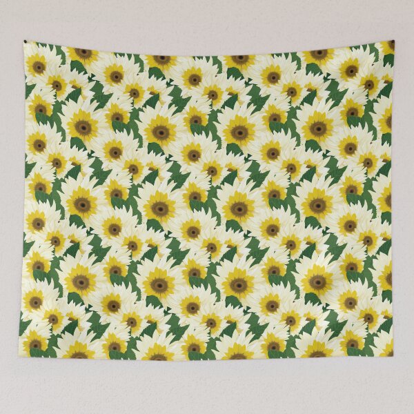 Item preview, Sunflower Tile 15: Golden Orb of Summer Joy in Towering Petals of Radiance designed and sold by TheBrainArt.