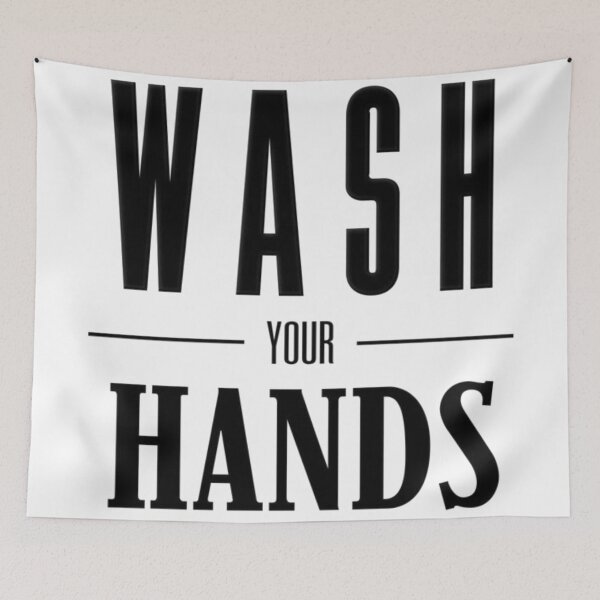 Item preview, Wash your Hands designed and sold by Ink Bloom Studio ⭐⭐⭐⭐⭐.