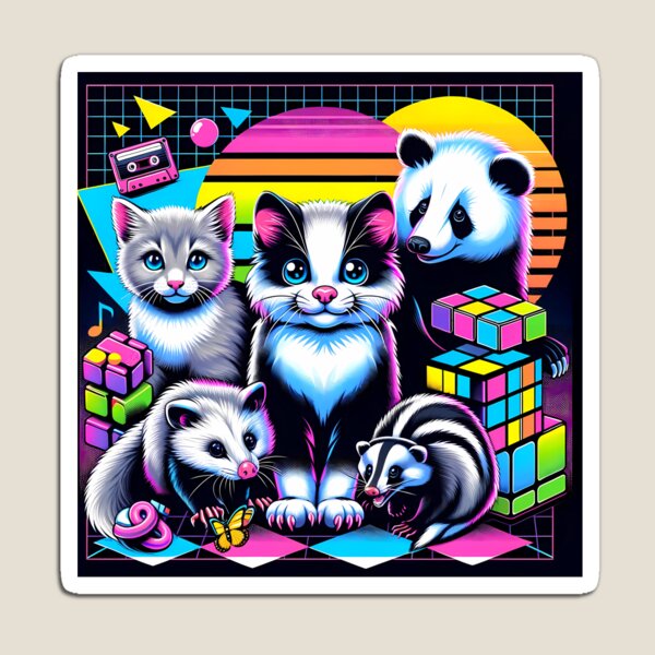 Item preview, Neon Nostalgia: Retro Animal Gathering designed and sold by CyberQuesters.