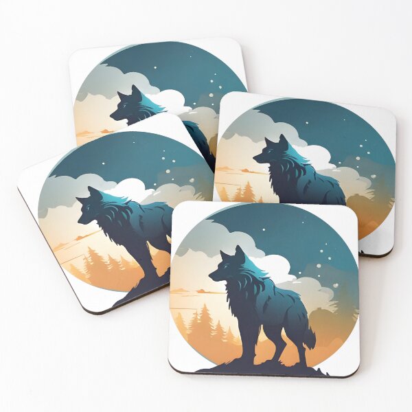 Item preview, Lunar Howl: Wolf Moon Silhouette designed and sold by WAUZ.