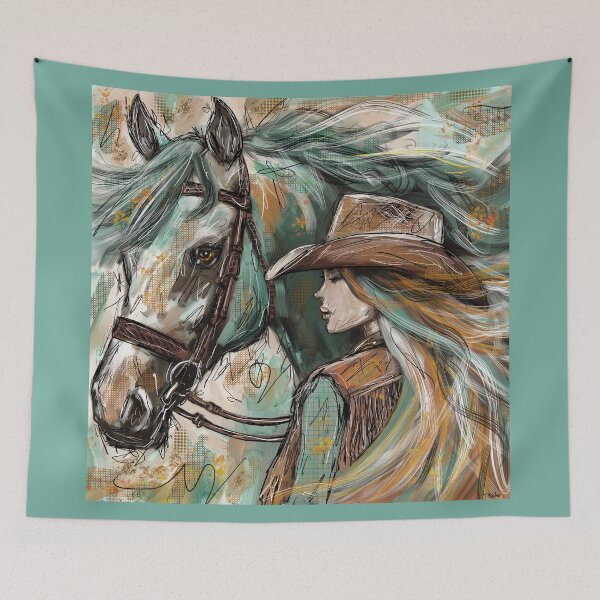 Item preview, Cowgirl Dreaming designed and sold by TraceyMackieArt.