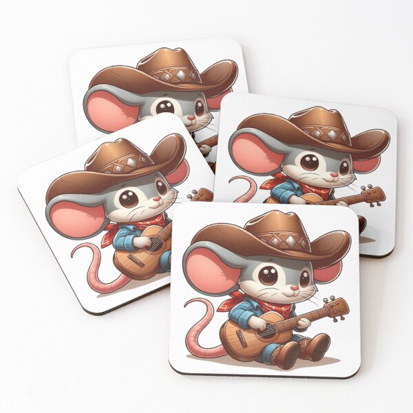 Item preview, Cute mouse playing guitar  designed and sold by Culmika.