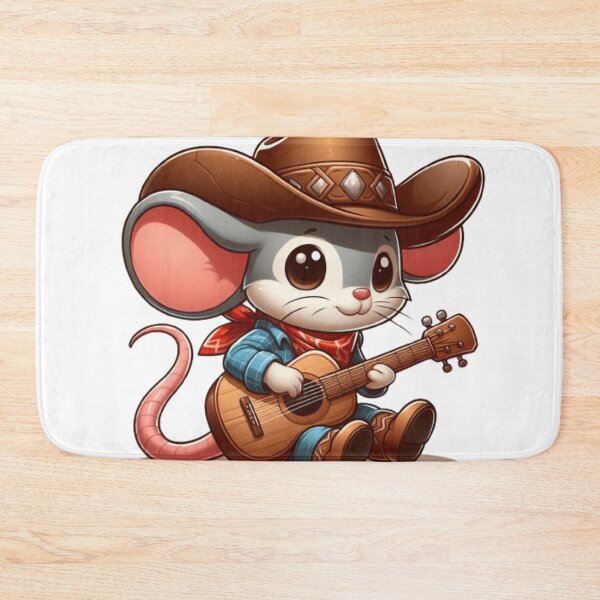 Item preview, Cute mouse playing guitar  designed and sold by Culmika.