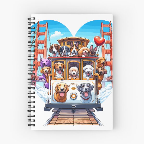 Item preview, San Francisco Sweethearts: Paws and Love on the Cable Car designed and sold by PunnyPawsShop.