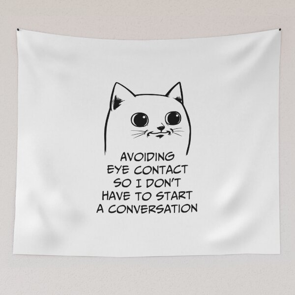 Item preview, Avoiding eye contact so I don't have to start a conversation designed and sold by Silurostudio.
