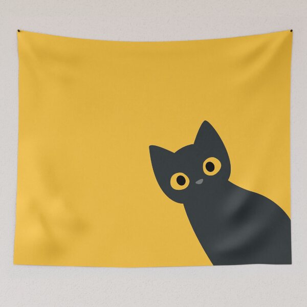 Item preview, Curious Cat: Peek at your own risk. designed and sold by Wise-Geek.