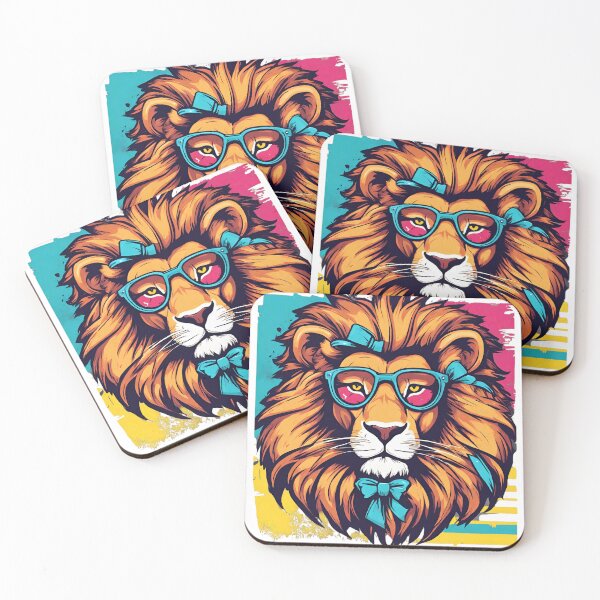 Item preview, hipster lion designed and sold by porbenjaporn.