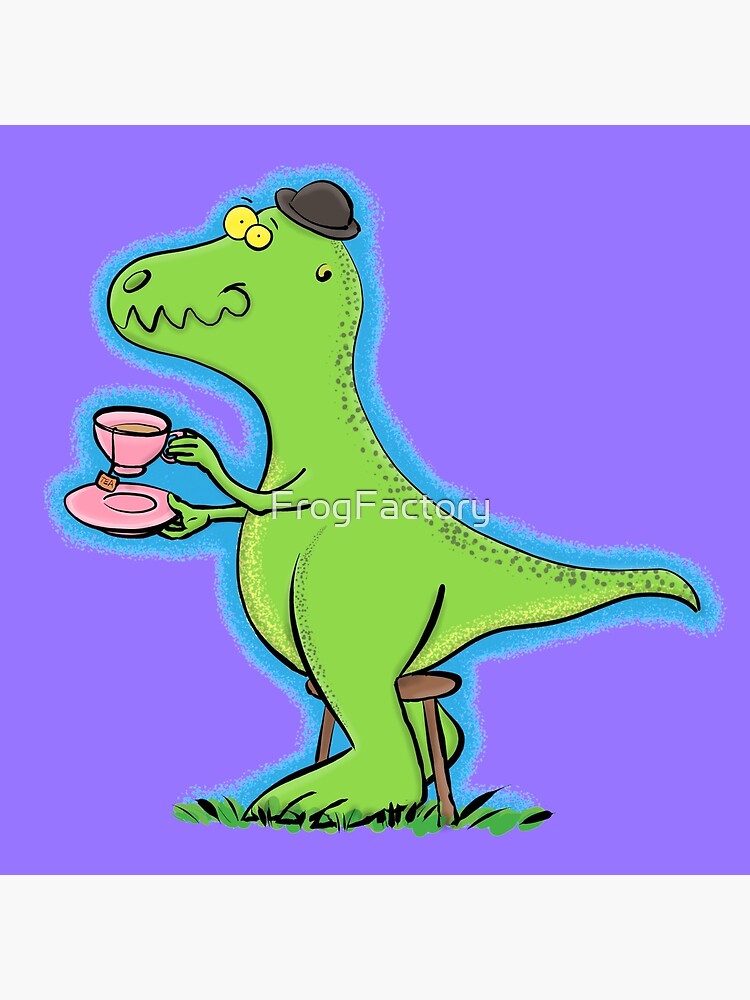 Fun Green T-Rex Dinosaur Playing Piano | Tote Bag