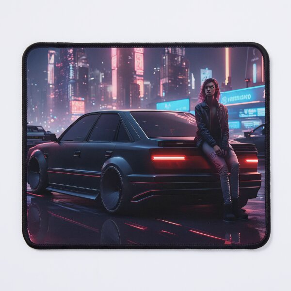 Item preview, Cyberpunk art concept futuristic AudiA80 with woman designed and sold by Salimgor Hangaround Music.