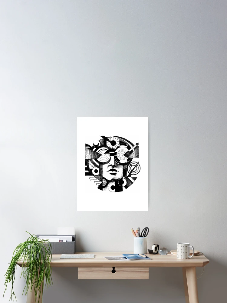 Thumbnail 2 of 3, Poster, Woman Geometric designed and sold by RemonMichel.