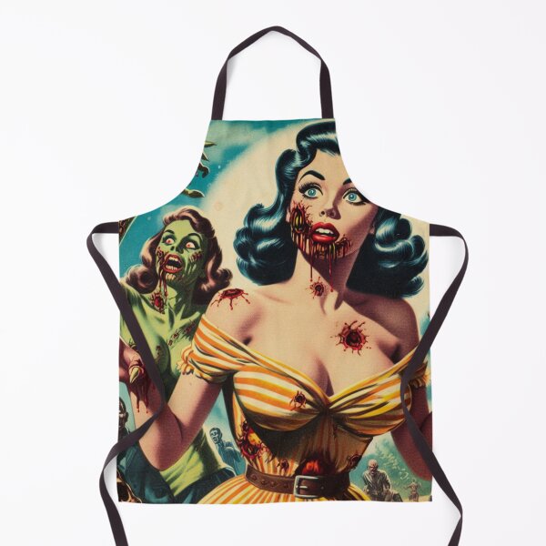 Item preview, Vintage Zombie Pin Up designed and sold by PulpVintage.