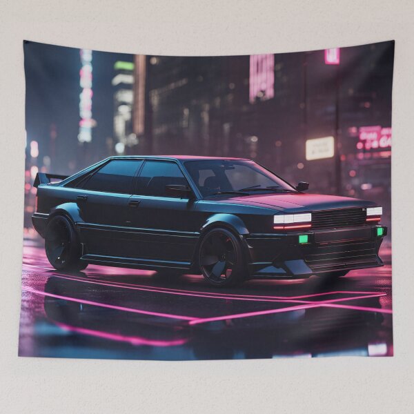 Item preview, Cyberpunk art concept futuristic AudiA80 designed and sold by Salimgor Hangaround Music.