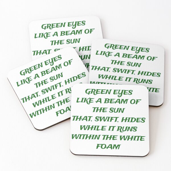 Item preview, Dark Moor Green Eyes Lyrics  designed and sold by Megaera8.