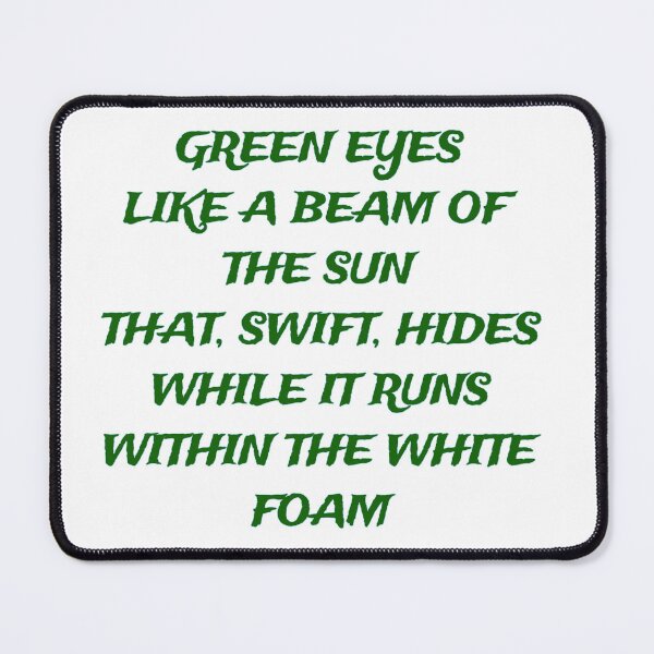 Item preview, Dark Moor Green Eyes Lyrics  designed and sold by Megaera8.