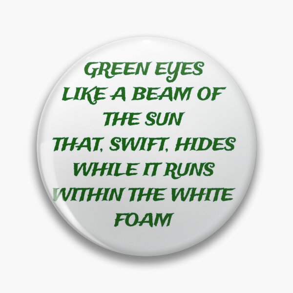 Item preview, Dark Moor Green Eyes Lyrics  designed and sold by Megaera8.