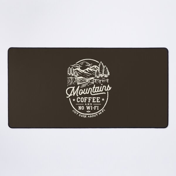 Item preview, Mountains Coffee Wi-Fi Funny designed and sold by Eurokollektiv.