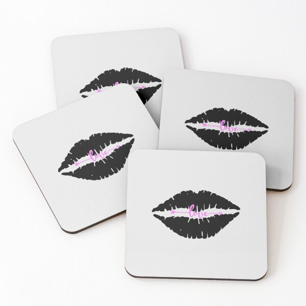 Item preview, Valentine's Day Black Kiss Love Heart Pattern designed and sold by jkernz.