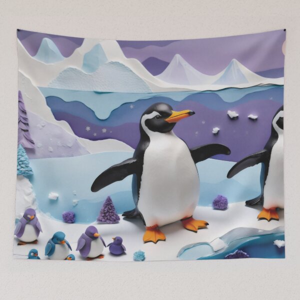 Item preview, Poles Apart: Penguins Play in Winter Wonderland designed and sold by PanoramaPrints.