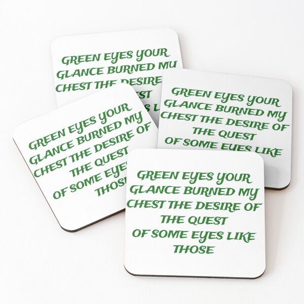 Item preview, Dark Moor Green Eyes Lyrics  designed and sold by Megaera8.