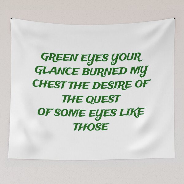 Item preview, Dark Moor Green Eyes Lyrics  designed and sold by Megaera8.