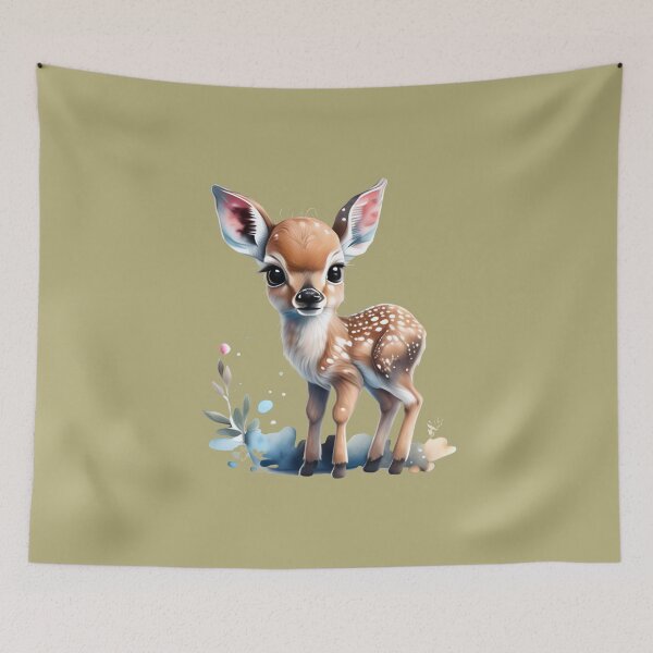 Item preview, Cute Fawn Watercolor Graphic designed and sold by DigitalMandy.