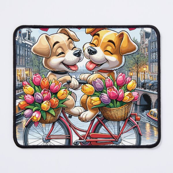 Item preview, Amsterdam Adoration: Canine Love on Canal Bike designed and sold by PunnyPawsShop.