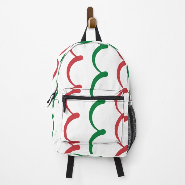 Item preview, Green Red White Italy Tricolor Curved Bracket Italian Language Renaissance Modern Flag Pattern designed and sold by PenguinForests.