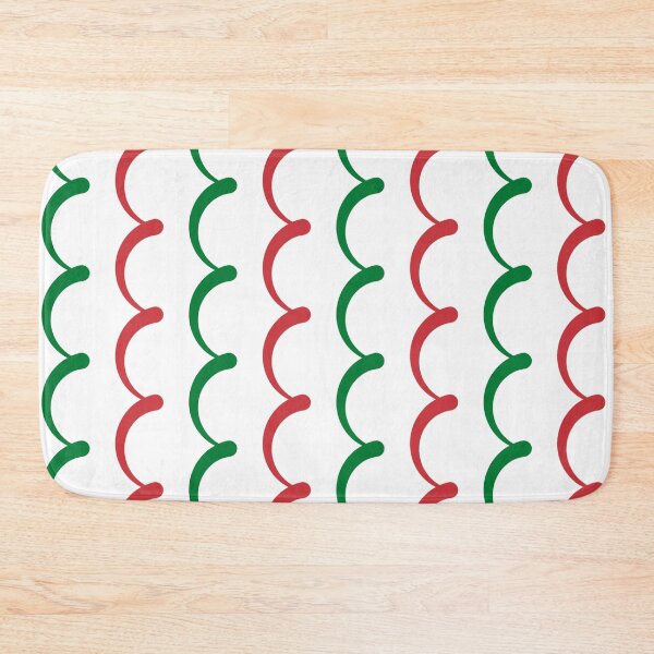 Item preview, Green Red White Italy Tricolor Curved Bracket Italian Language Renaissance Modern Flag Pattern designed and sold by PenguinForests.