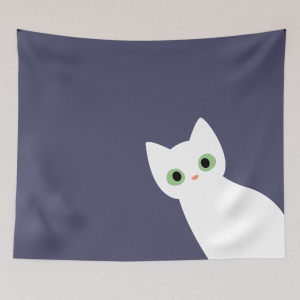 Item preview, Curious Cat: Peek at your own risk. designed and sold by Wise-Geek.