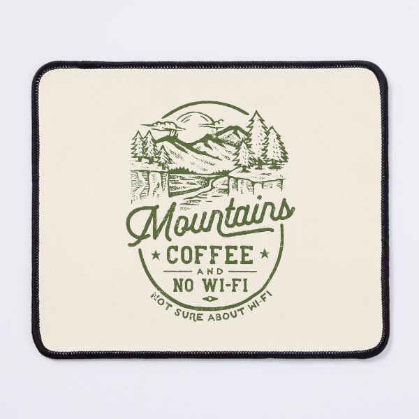Item preview, Funny Mountains Coffee Connection Vintage designed and sold by Eurokollektiv.