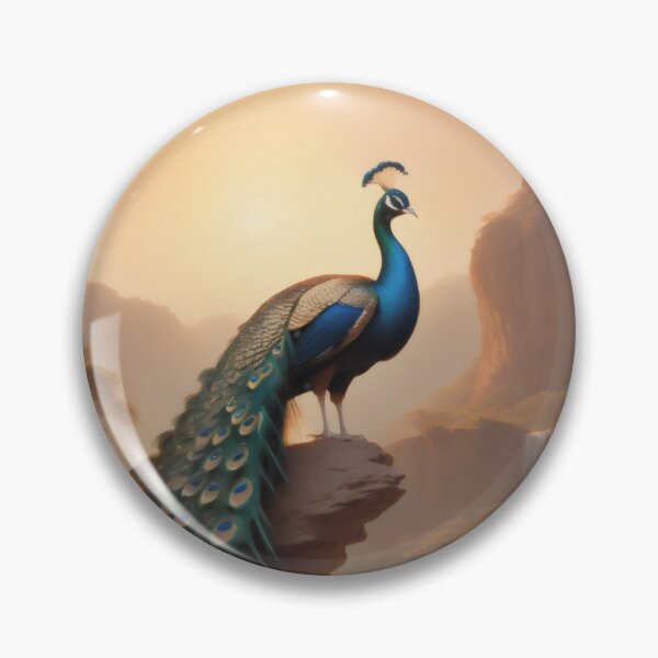 Item preview, Regal Peacock Surveys Elegant Landscape designed and sold by PanoramaPrints.