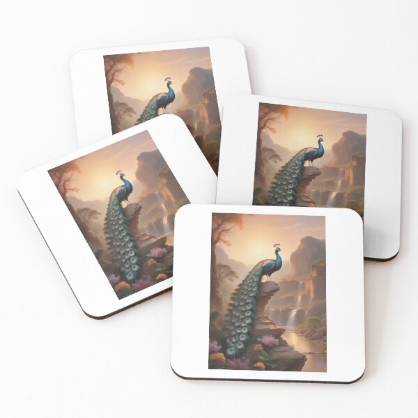 Item preview, Regal Peacock Surveys Elegant Landscape designed and sold by PanoramaPrints.