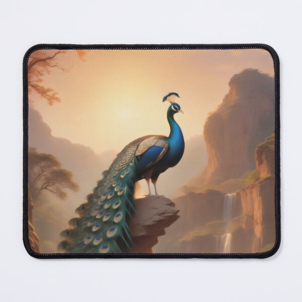 Item preview, Regal Peacock Surveys Elegant Landscape designed and sold by PanoramaPrints.