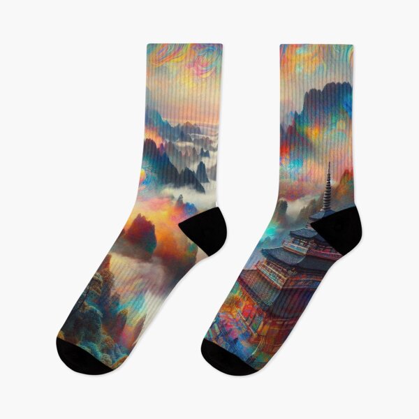 Item preview, Psychedelic View of Chinese landscape designed and sold by joejiing.